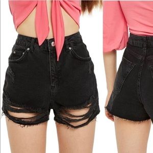 Top Shop High waisted mom shorts